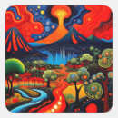 Search for erupting volcano stickers Landscape