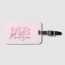 Search for pink luggage tags Monogrammed