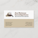 Search for private detective business cards Agent