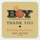 Search for basketball thank you stickers Baby shower