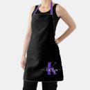 Search for purple and black aprons Modern
