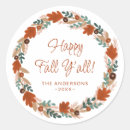 Search for leaf wreath stickers Thanksgiving