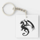 Search for black dragon key rings Silhouette