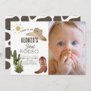 Search for boys cowboy birthday invitations Baby boy
