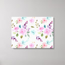 Search for abstract flower painting canvas prints Black