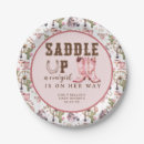 Search for western baby shower plates Pink