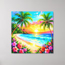 Search for beach sunset canvas prints Vacation