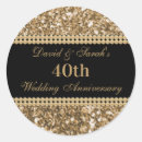 Search for 40th anniversary wedding stickers Fortieth