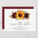 Search for sunflower wedding save the dates Modern