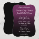 Search for black and purple wedding invitations Calligraphy