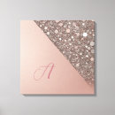 Search for pink and gold canvas prints Glam