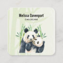 Search for panda bear business cards Black and white