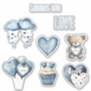 Search for rain clouds stickers Hearts
