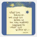 Search for behind stickers Saying