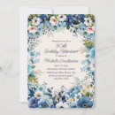 Search for blue flowers birthday invitations Garden