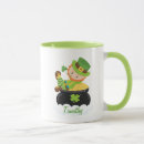 Search for cute leprechaun mugs Green