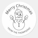 Search for round snowman stickers Illustration
