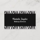 Search for zebra print business cards Black and white