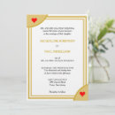 Search for red white and gold wedding invitations Geometric