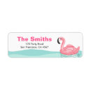 Search for flamingos return address labels Tropical