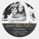 Search for black save the date stickers Rustic