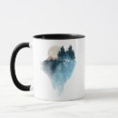 Search for snowy mountains mugs Winter scene