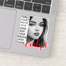 Search for black and white quotes stickers For her