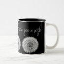 Search for dandelion mugs Black and white