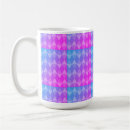 Search for retro diamond pattern mugs Blue