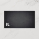 Search for audio business cards Disc jockey