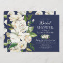Search for navy and white bridal shower invitations Blue