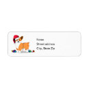 Search for pembroke corgi return address labels Cute