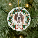 Search for saint bernard dog christmas tree decorations Puppy