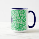 Search for monogram damask mugs White