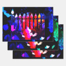 Search for menorah wrapping paper Chanukah