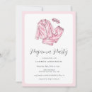 Search for pajama party invitations Pink