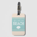 Search for shells luggage tags Aqua