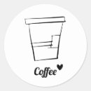 Search for black coffee stickers Minimalist