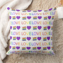 Search for purple hearts cushions Rainbow