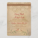 Search for cardinal wedding invitations Rustic