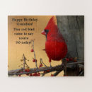 Search for cardinal bird puzzles Red