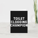 Search for bathroom humor cards Toilet