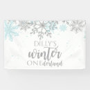 Search for winter wonderland banners Silver