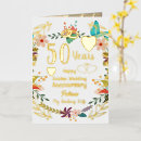 Search for gold floral anniversary cards 50th