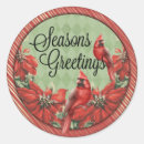Search for red cardinal stickers Seasons greetings