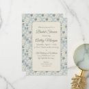 Search for light blue bridal shower invitations Peony