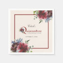 Search for blue and burgundy napkins Typography