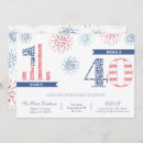 Search for 4th of july red white and blue birthday invitations Patriotic
