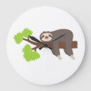 Search for cute sloth clocks Lazy
