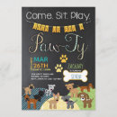 Search for dog bone invitations Pawty